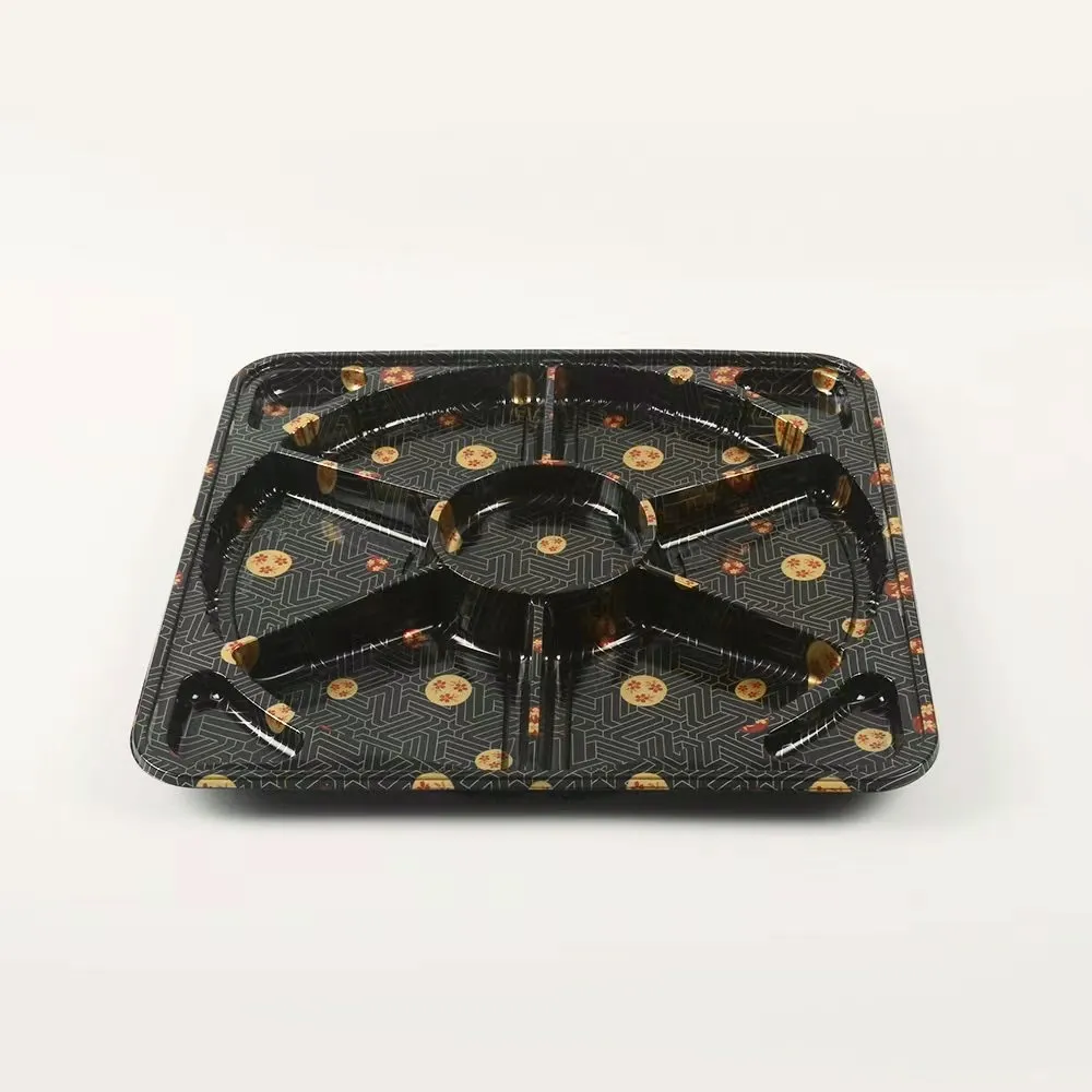 Ks 67 Manluen Black Sakura Party Tray