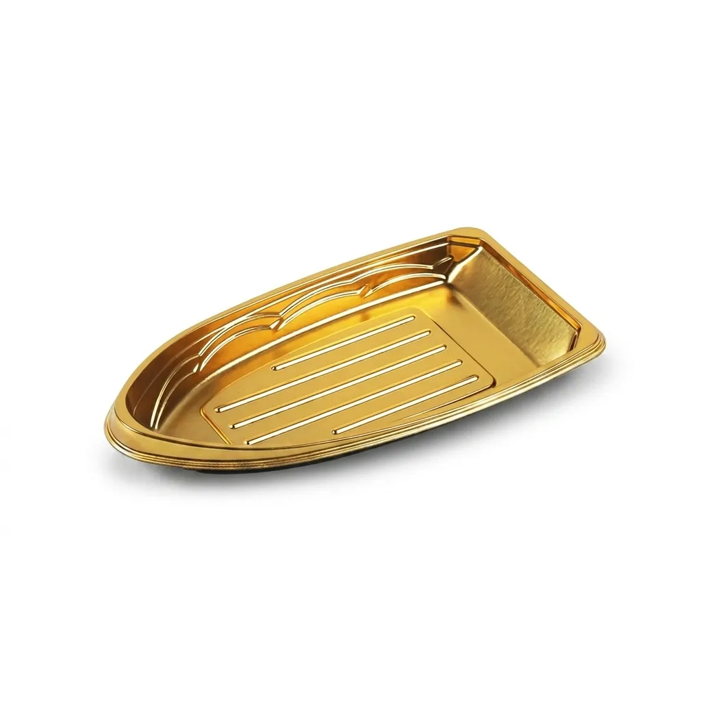 Wl B16 Manluen Gold Sushi Tray