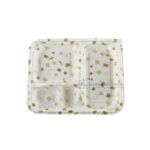 8304 White Maple Pattern Three Compartment Tray Top View
