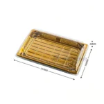 Gold WL-09 sushi tray shown in a product dimension diagram