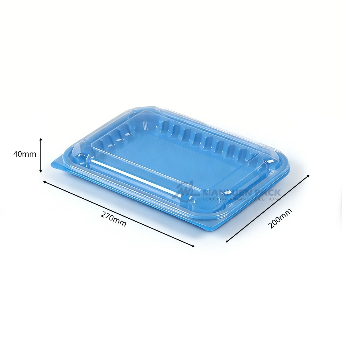 Cm 011 Blue Clamshell Container Dimensions