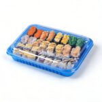 Cm 011 Blue Clamshell Container With Sushi