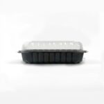 Cm 09 10 Black Clamshell Container Closed Side View