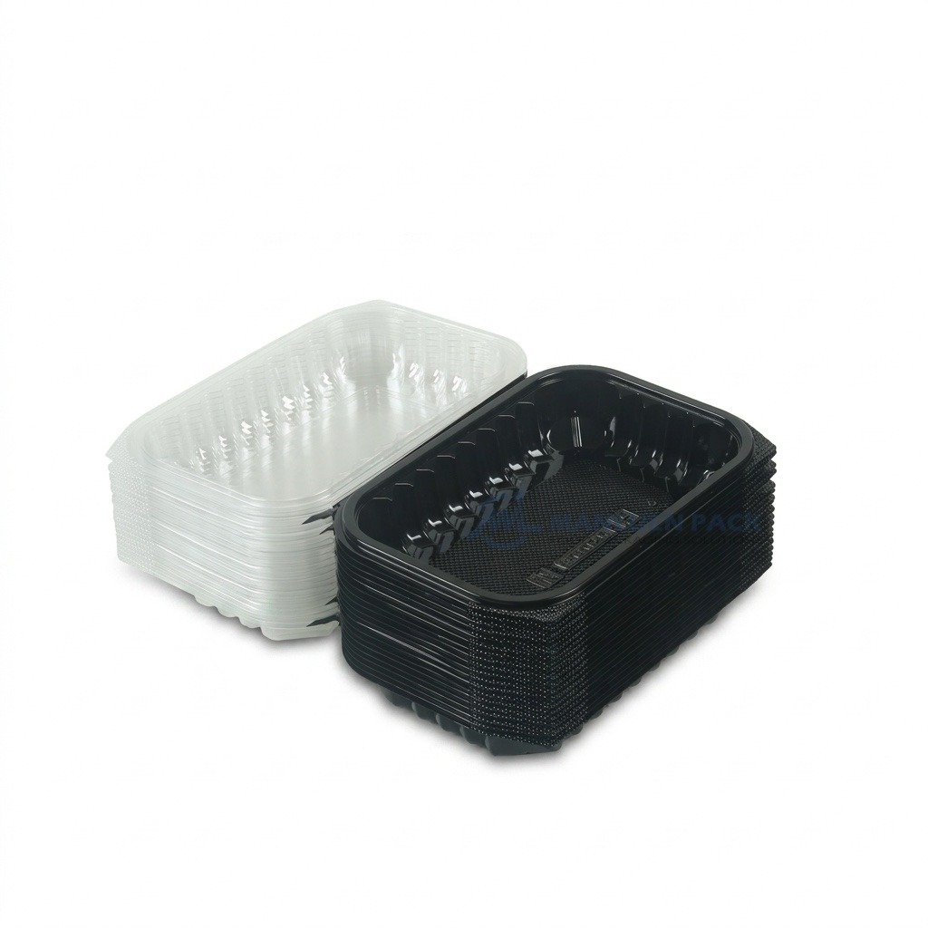 Cm 09 10 Black Clamshell Container Stack