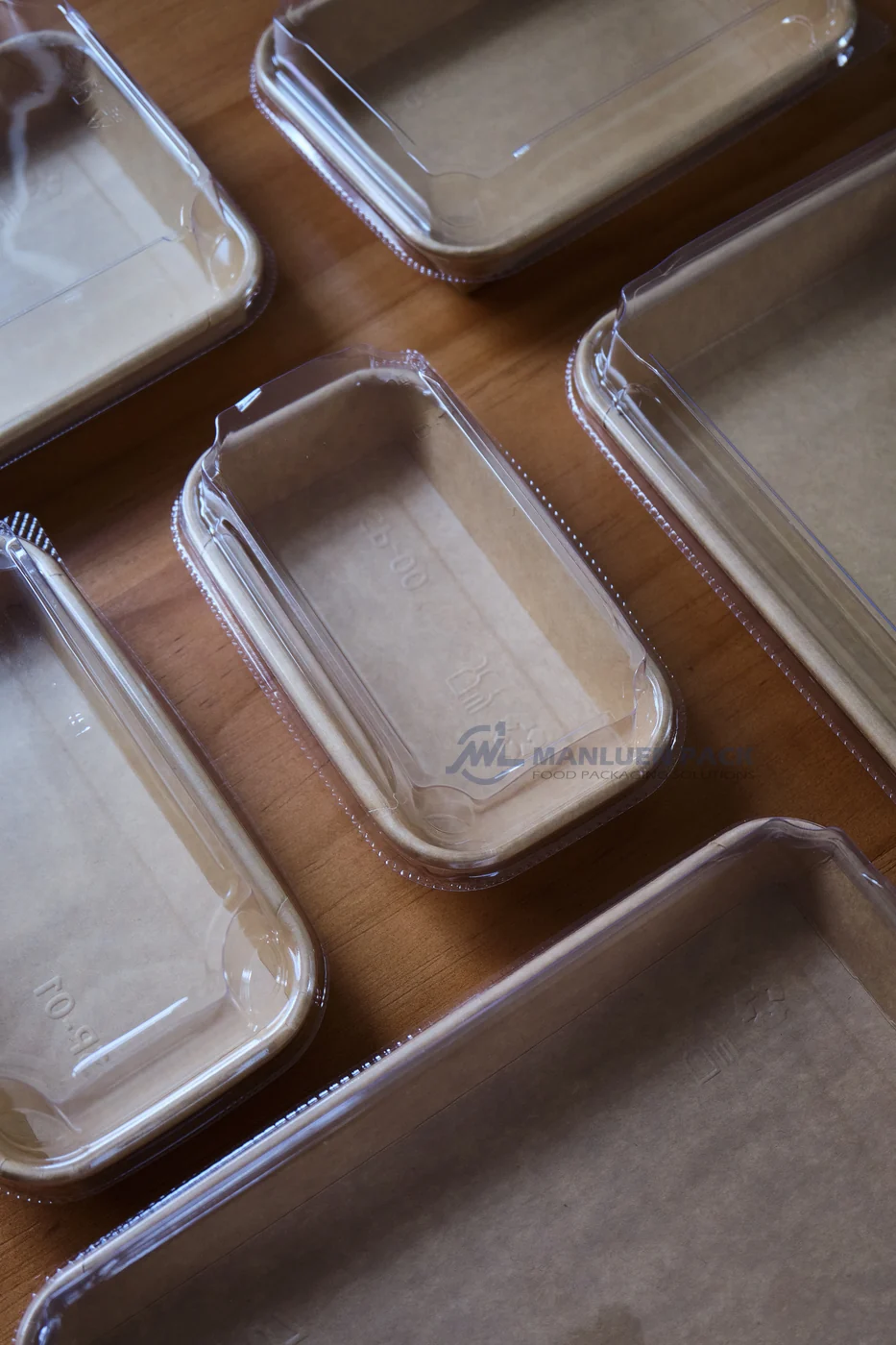 Kraft Paper Sushi Tray kraft paper sushi tray assorted size detail