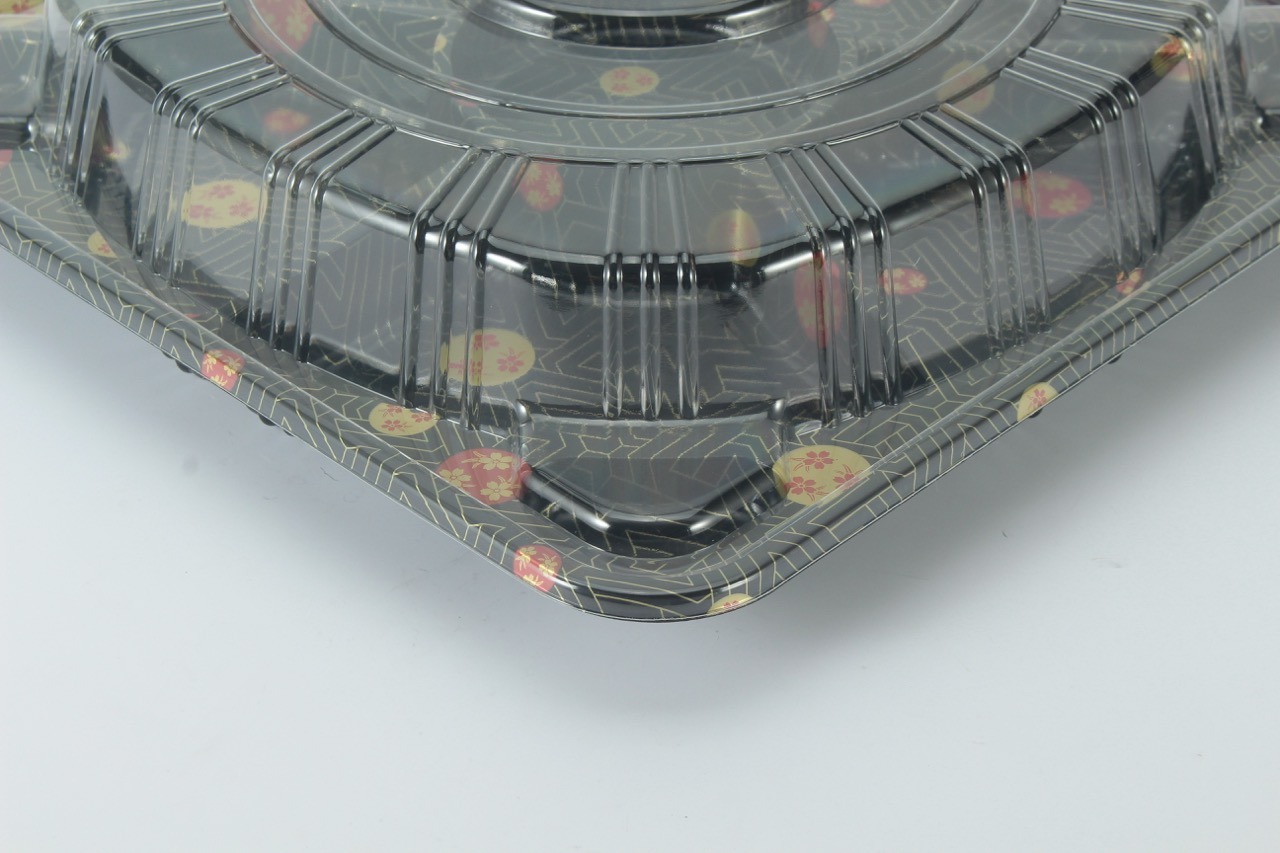 Ks65 Black Sakura Tray Clear Dome Cover