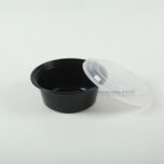 L 0038 Black Wide Bottom Bowl With Lid Z15a4784