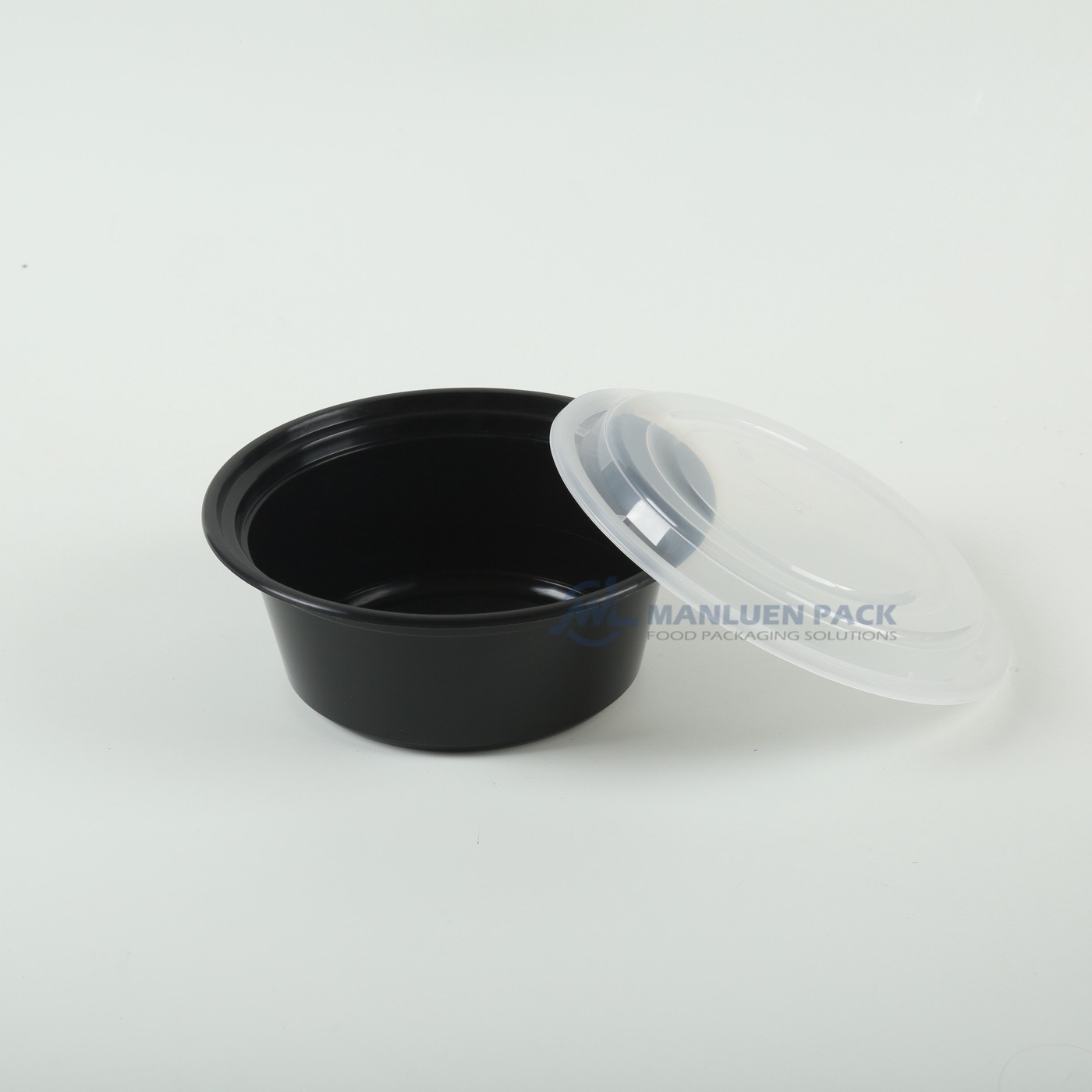 L 0038 Black Wide Bottom Bowl With Lid Z15a4784