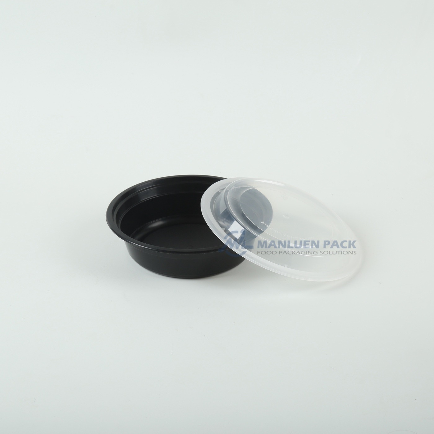 L 6016 Black Wide Bottom Bowl With Lid Z15a4777