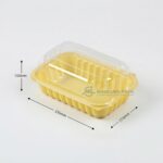 P962 Yellow Clamshell Container Dimensions
