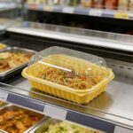P962 Yellow Clamshell Container Noodle Lifestyle