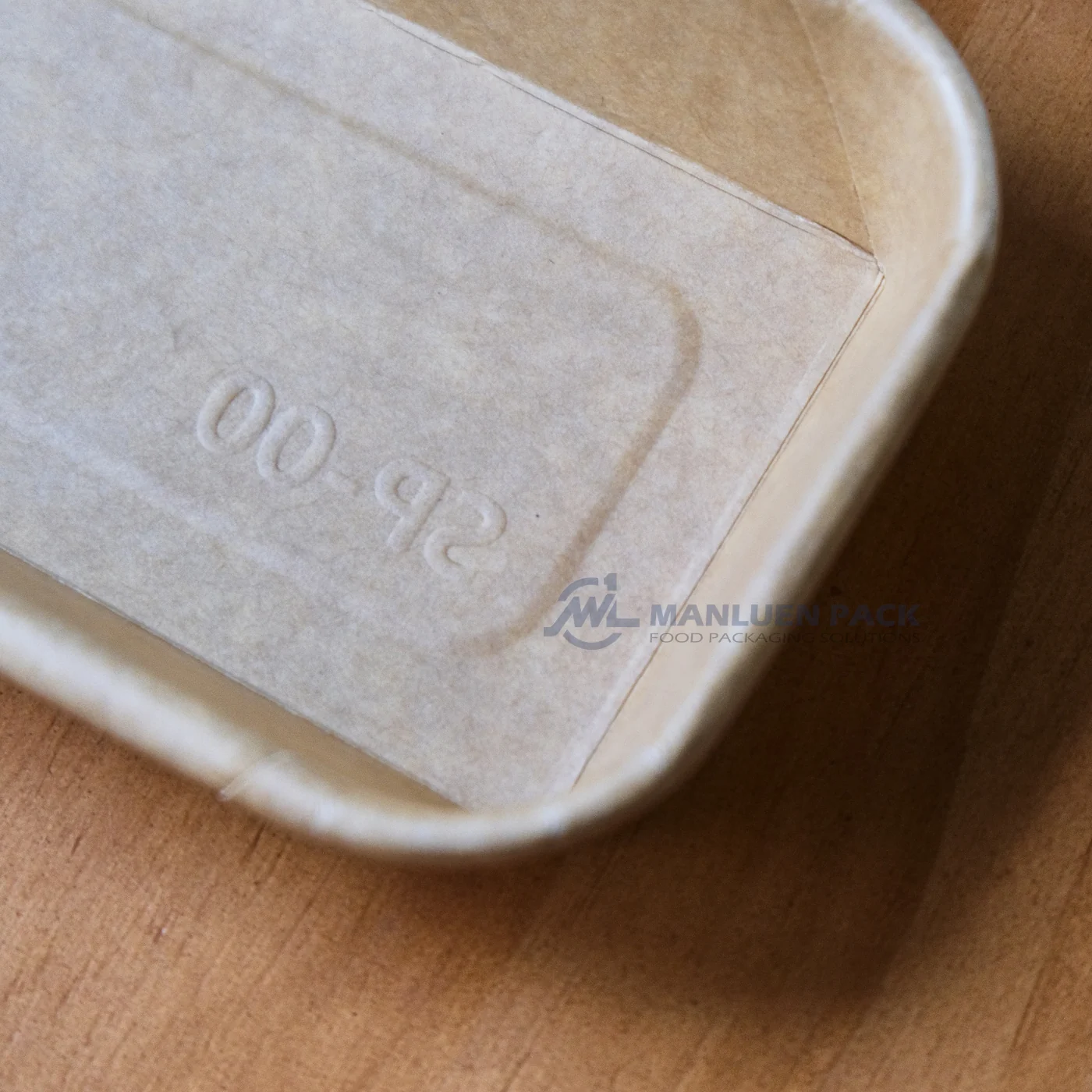 WL-1100 kraft paper tray base detail close-up