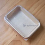 WL-1103 covered kraft paper sushi tray diagonal view