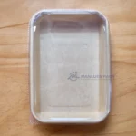 WL-1103 covered kraft paper sushi tray top view