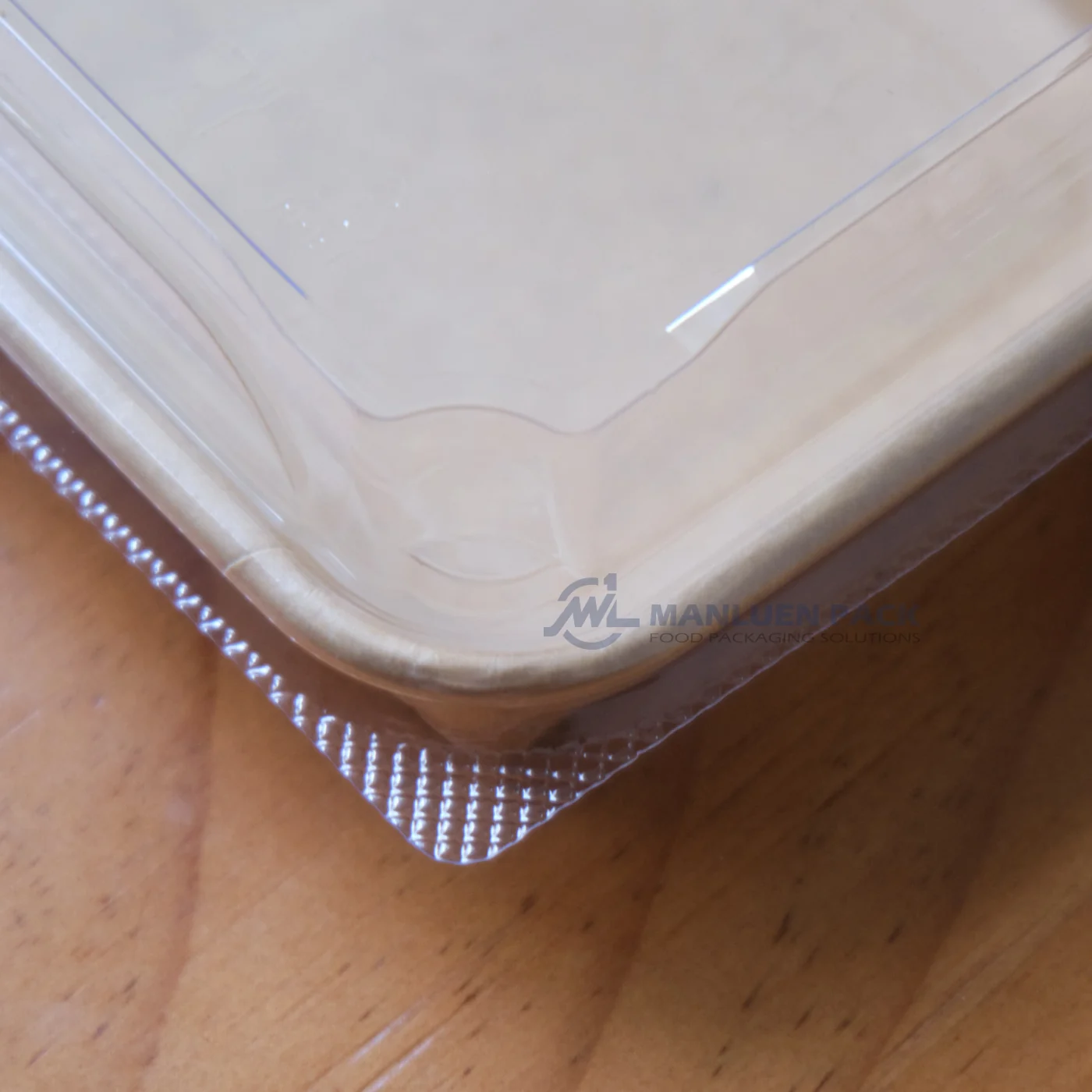 WL-1103 covered tray lid corner close-up