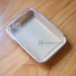 WL-1105 covered kraft paper sushi tray perspective view