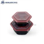 Wl 6850 Red Black Hexagonal Bowl Product View 3