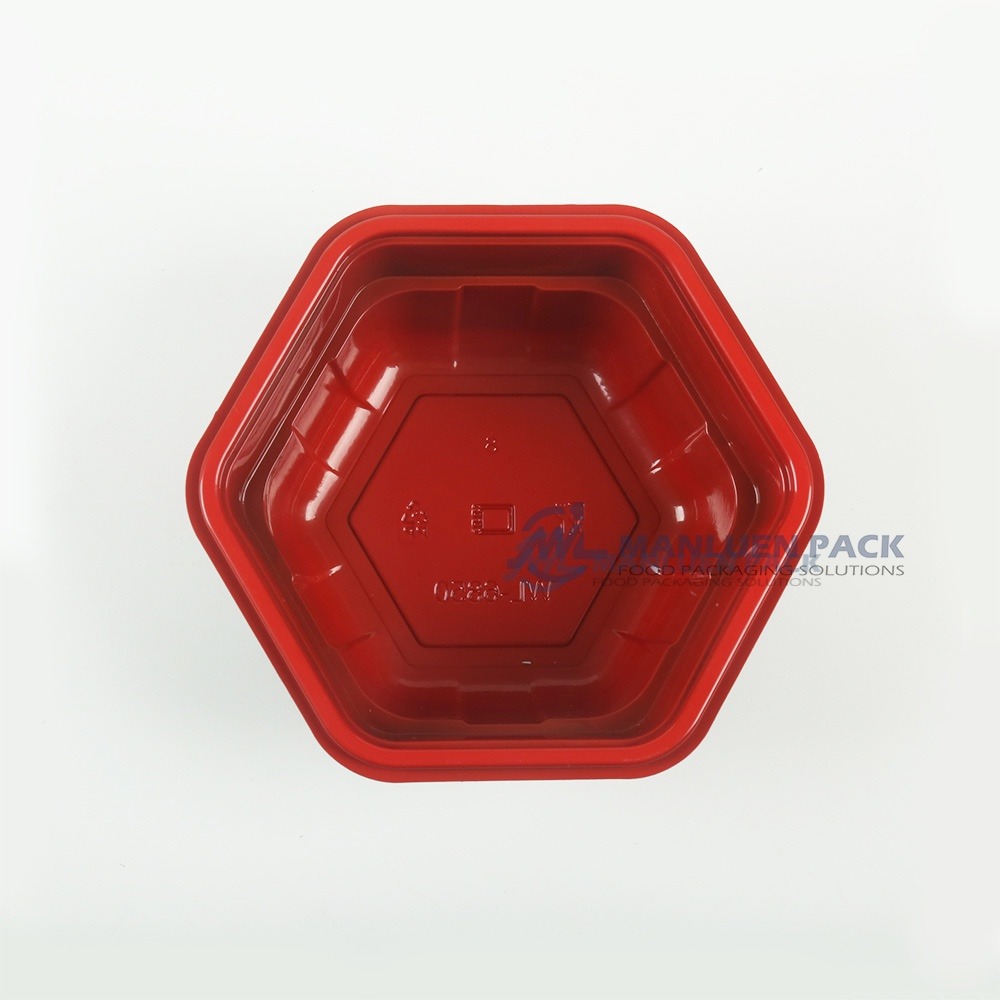 Wl 6850 Red Black Hexagonal Bowl Product View Z15a3855