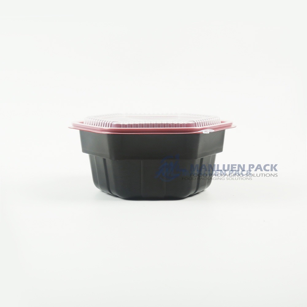 Wl 6850 Red Black Hexagonal Bowl Product View Z15a3858