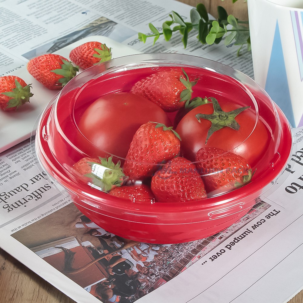 Wl 700 Red Black Round Bowl Fruit Bowl Lifestyle Img 2827