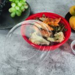 Wl 700 Red Black Round Bowl Meal Bowl With Lid Img 4526