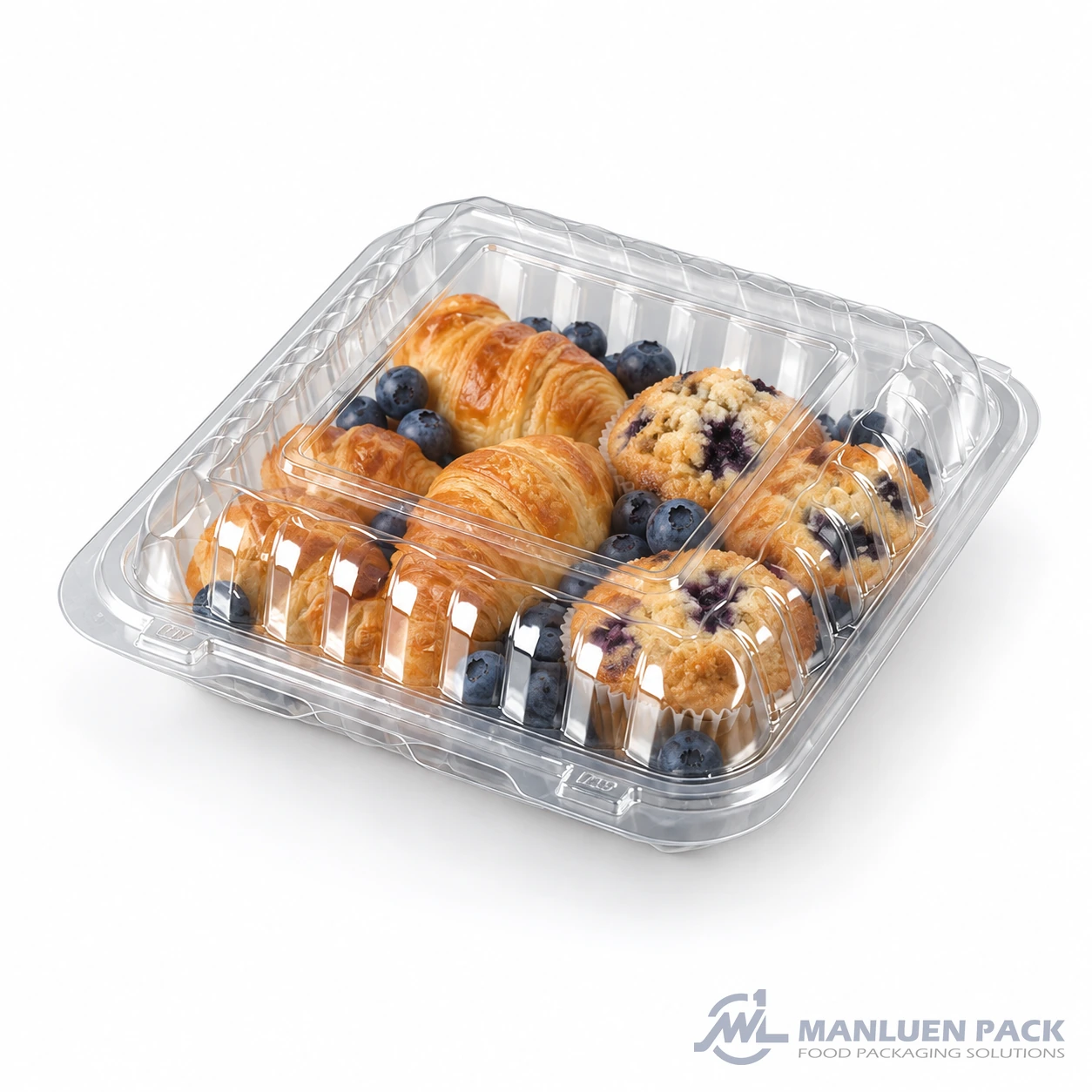 Wl P883 Clear Croissants Blueberry Muffins Closed 45 Degree