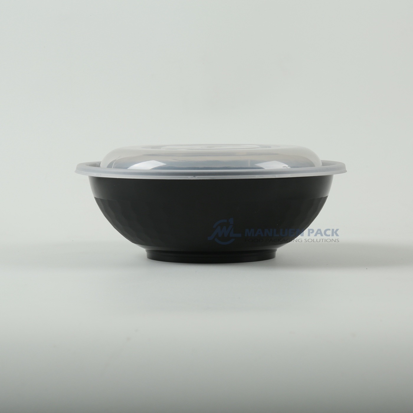 Yn 50 Black Round Takeaway Bowl Closed Side View Duplicate 2