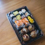 Black Cherry Blossom Sushi Tray Wl 07 Product View Wl 07 Square