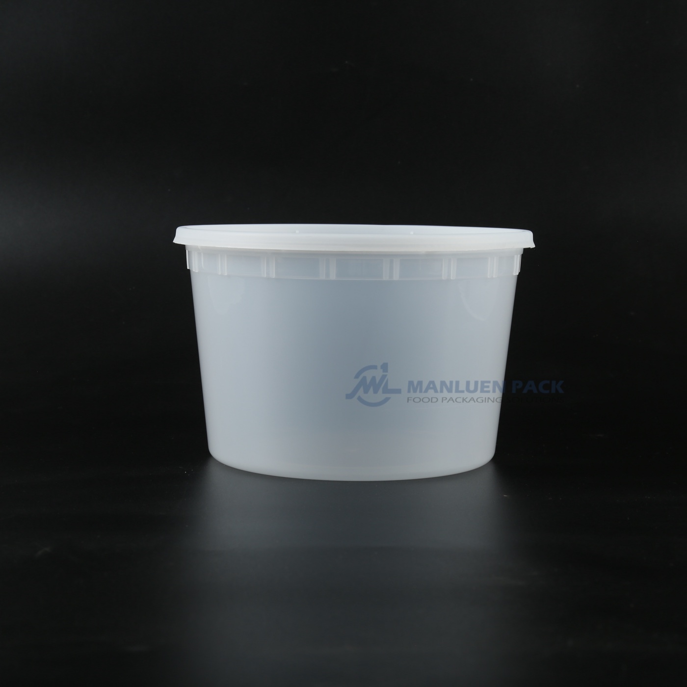 C64 Clear Deli Container Closed Side View