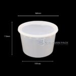 C64 Clear Deli Container Dimensions