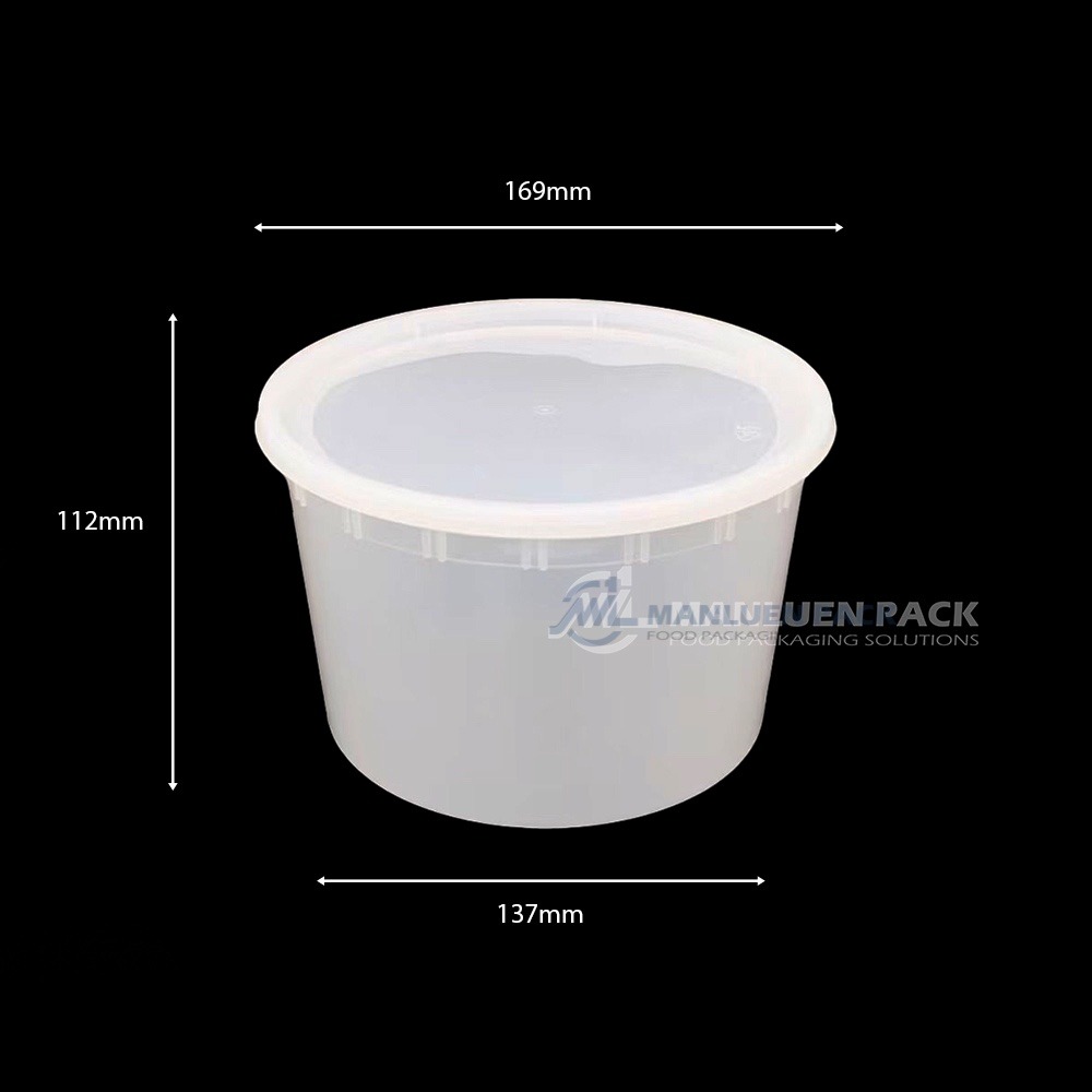 C-64 Wholesale 64 oz Transparent PP Deli Food Storage Container with Lid 11 C64 Clear Deli Container Dimensions