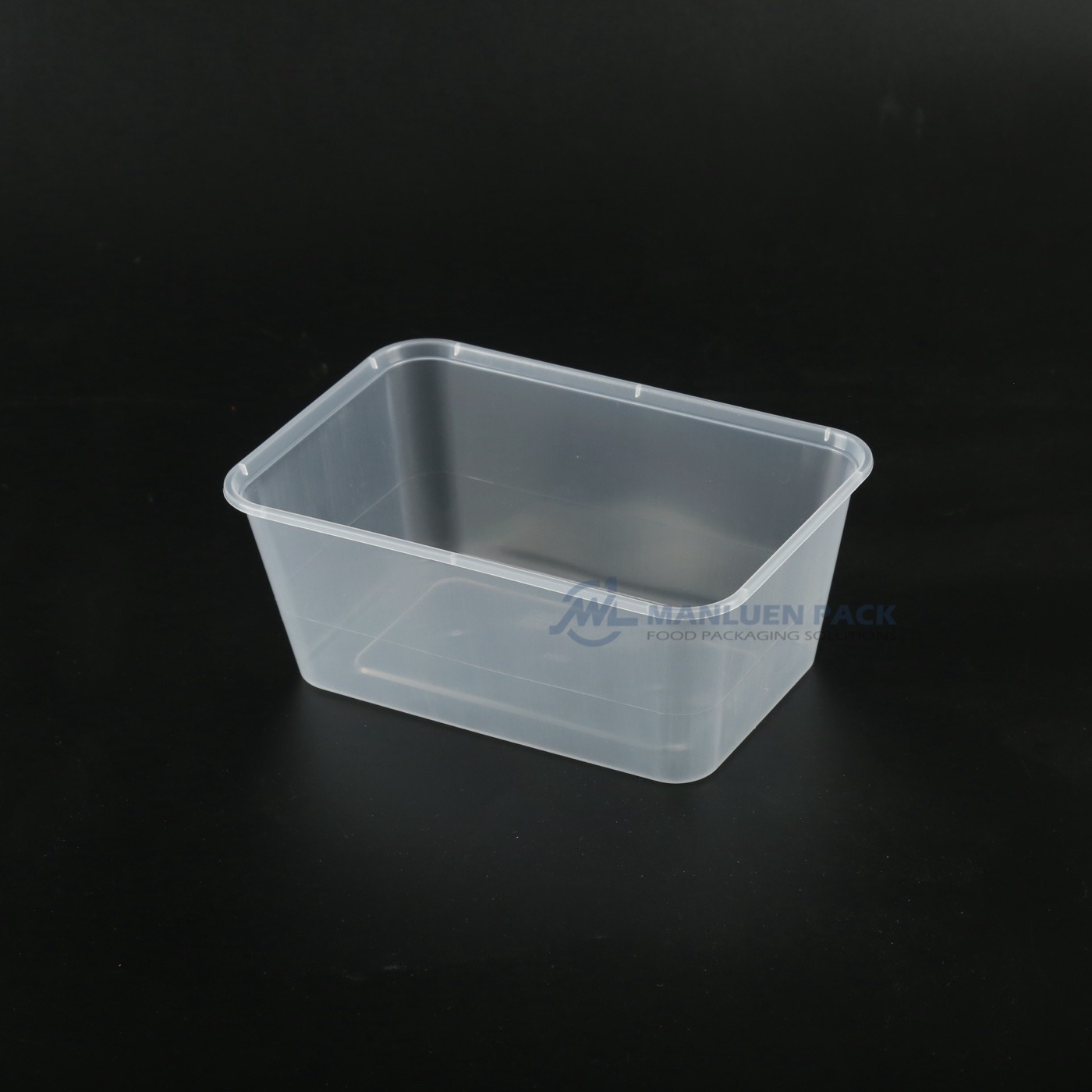 RE#1000 Clear 1000 ml Meal Prep Container | Manluen Pack RE#1000 clear 1000 ml single compartment PP meal prep container for large meals food storage and takeaway