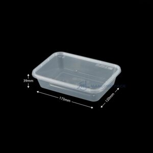 Clear Container Meal Prep Container Re500 Dimensions Wl Re500