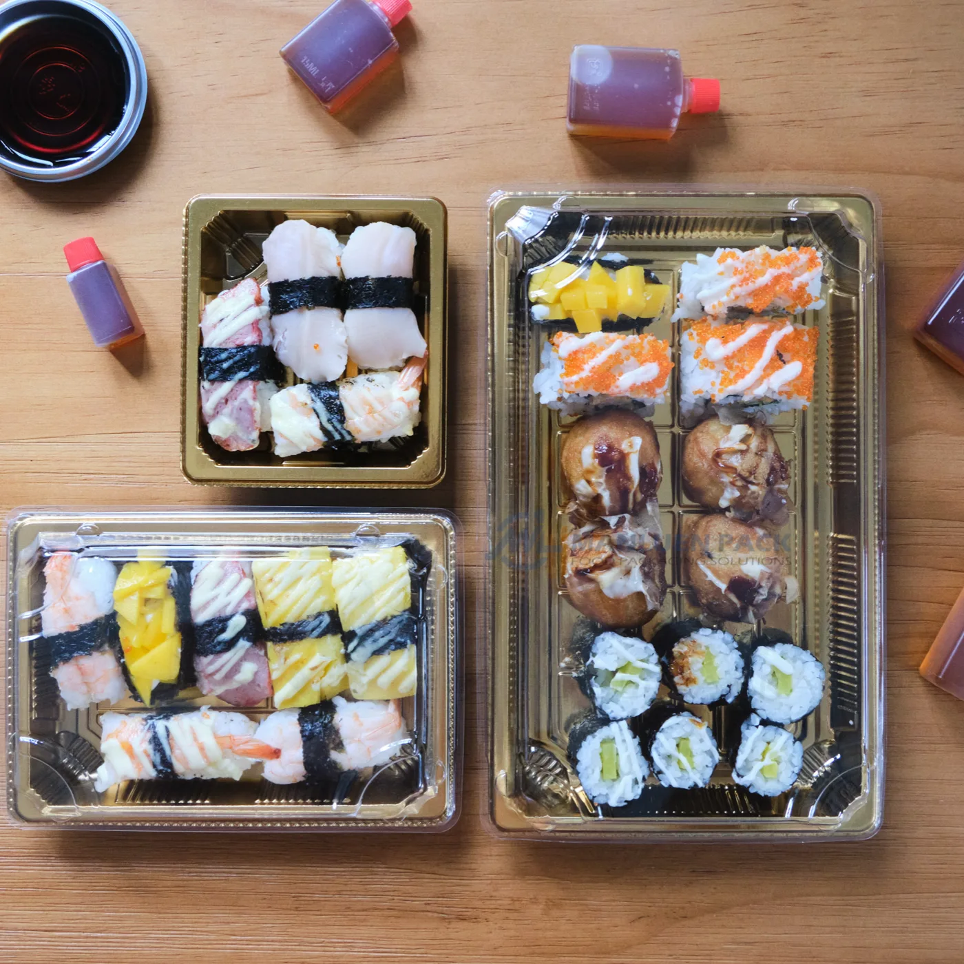 Gold Sushi Tray Shared Product View Square