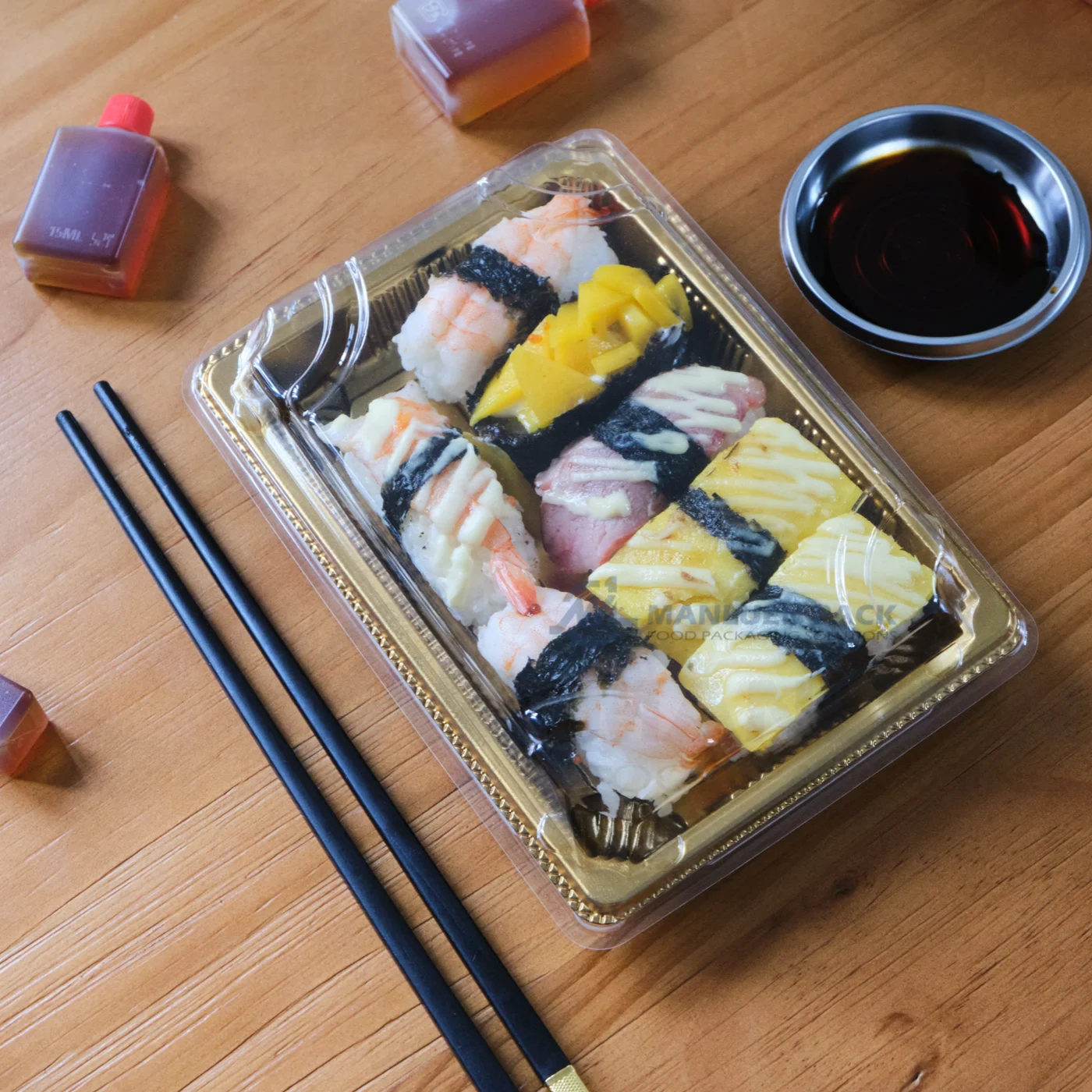 Gold Sushi Tray Wl 03 Product View Wl 03 Square