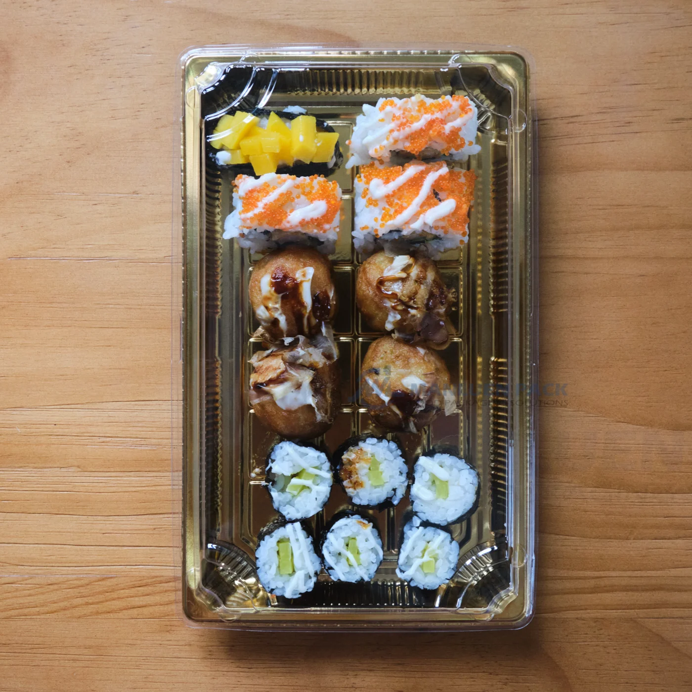 Gold Sushi Tray Wl 09 Product View Wl 09 1 Square