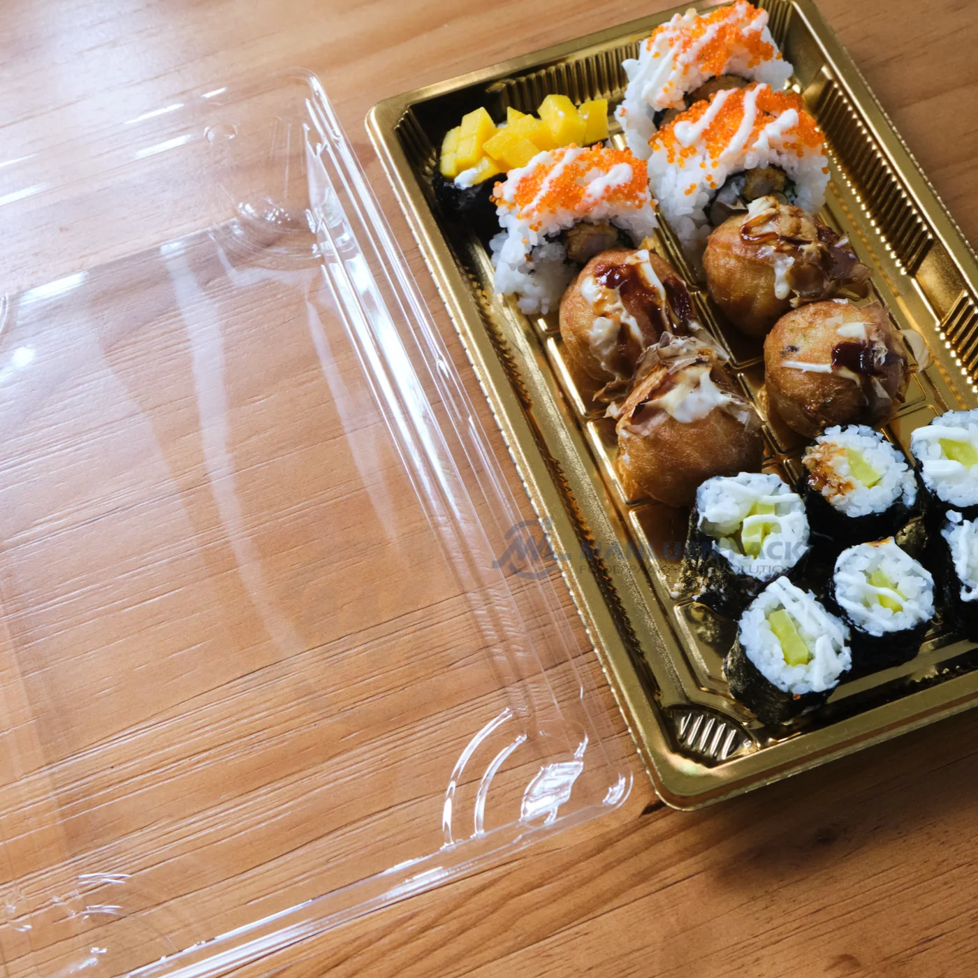 Gold Sushi Tray Wl 09 Product View Wl 09 6 Square