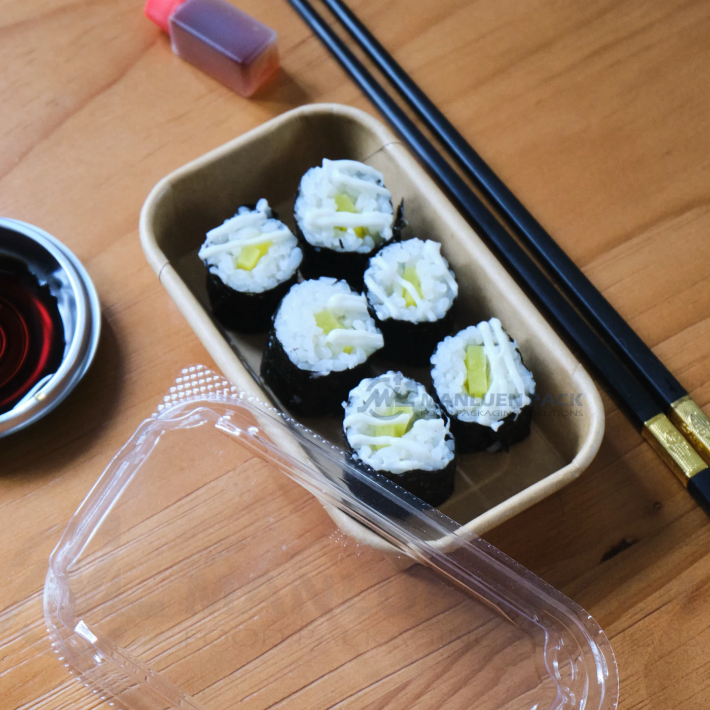 Kraft Paper Sushi Box 0 Product View 0 4 Square