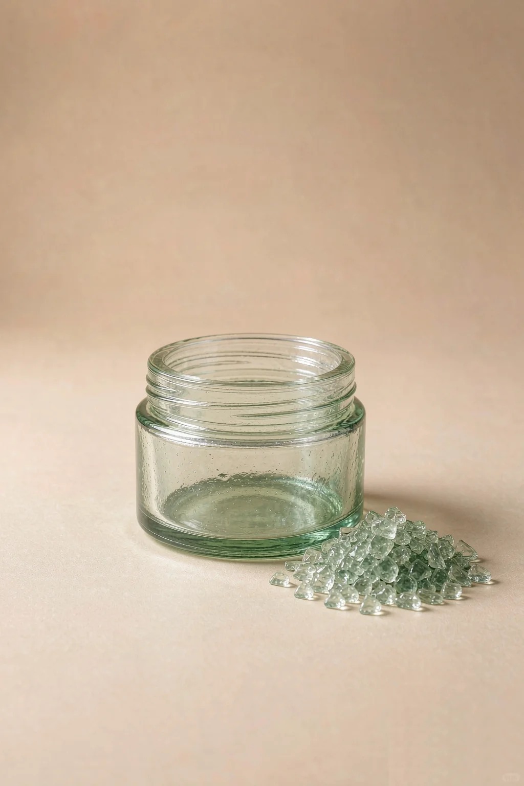 Is Glass Packaging Sustainable? A Lifecycle Guide 2 Recycled Glass Jar With Glass Cullet