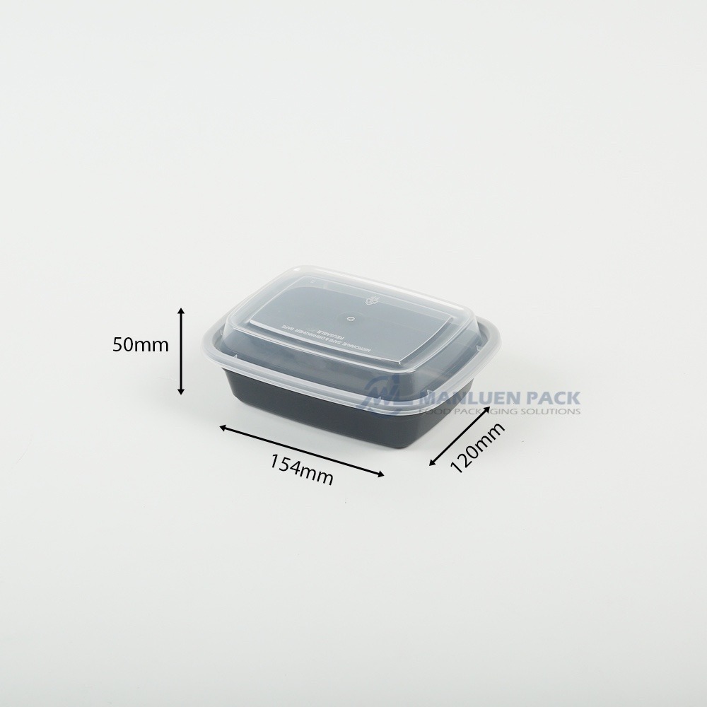 1012 Black 12 oz Single Compartment Meal Prep Deli Container with Lid 1 Single Compartment Meal Prep Container 1012 12oz Dimensions Wl 1012