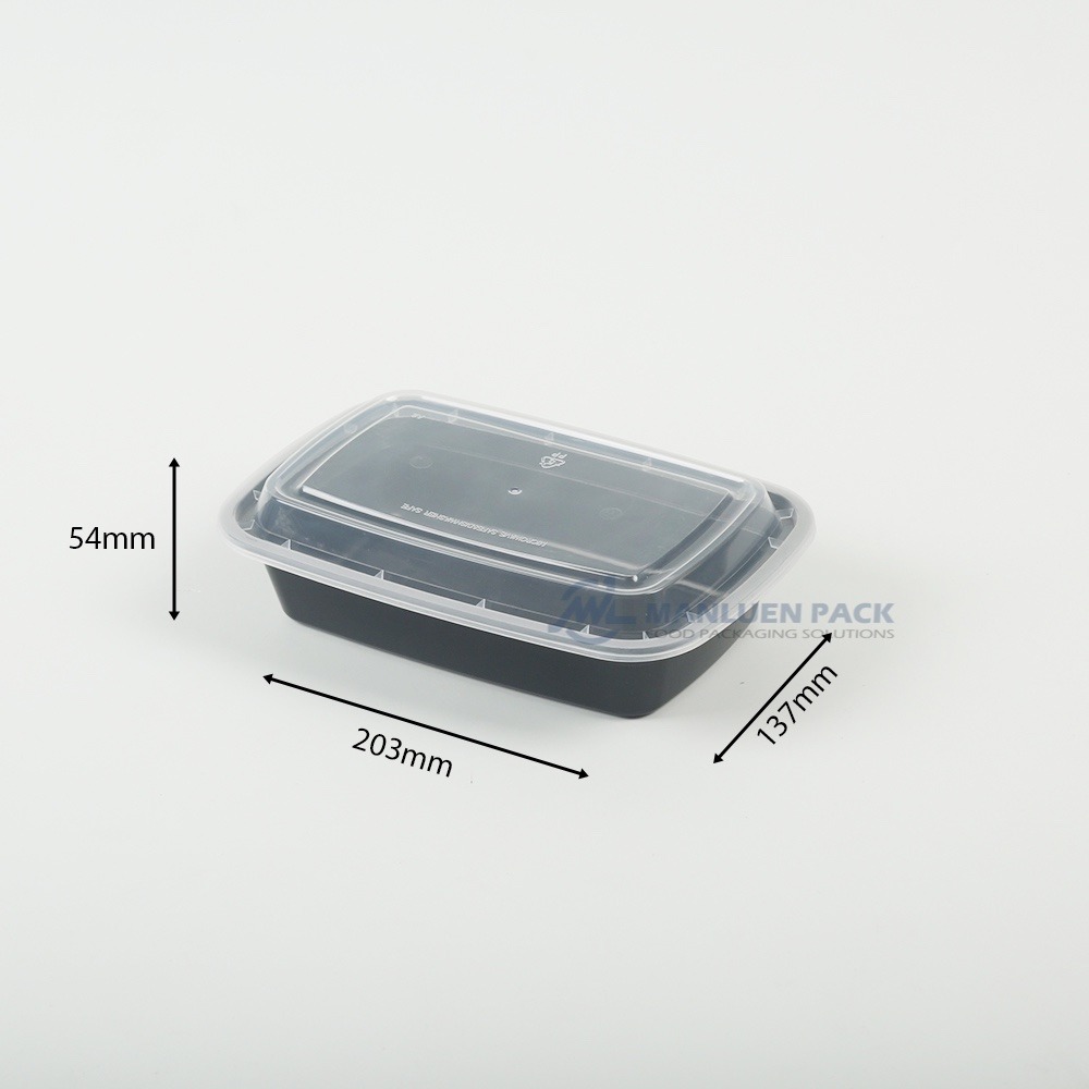 938 Disposable BPA Free 24 oz Meal Prep Container with Leakproof Lid 5 Single Compartment Meal Prep Container 938 24oz Dimensions Wl 938