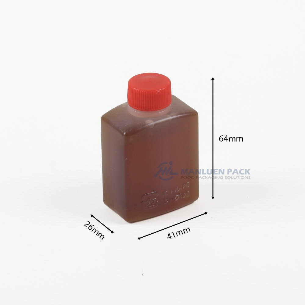 WL-48ML Wholesale Supply Disposable Clear Soy Condiment Bottle for Food Service 2 Wl 48ml Square Sauce Bottle Product View