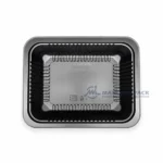 2015 4 Black Rectangular Food Storage Box Closed Top View 03
