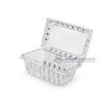 500c1 Unlabeled Clear Unlabeled Rectangular Berry Clamshell Container Product View 04