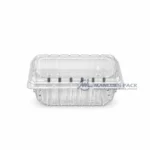 500c1 Unlabeled Clear Unlabeled Rectangular Berry Clamshell Container Product View 05