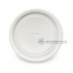 R101 White Round Food Tray Top View
