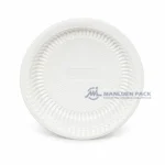 R701 White Pp Round Food Tray Top View