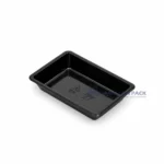 Wl 0 Black Rectangular Deli Tray Product View