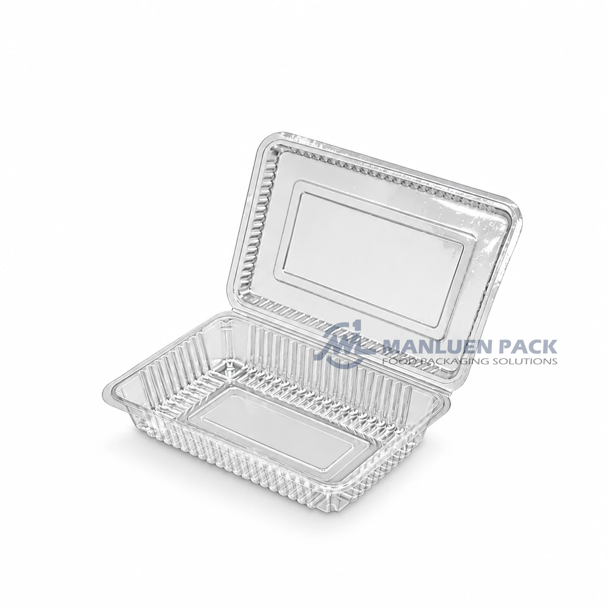 Wl 1h Clear Rectangular Hinged Deli Container Product View 02