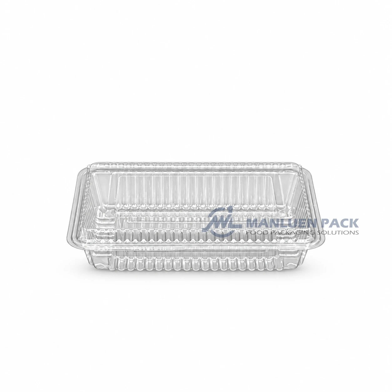 WL-1H Disposable Clear Rectangular Hinged Deli Container 2 WL-1H transparent rectangular clamshell food container for small fruit and salad portions